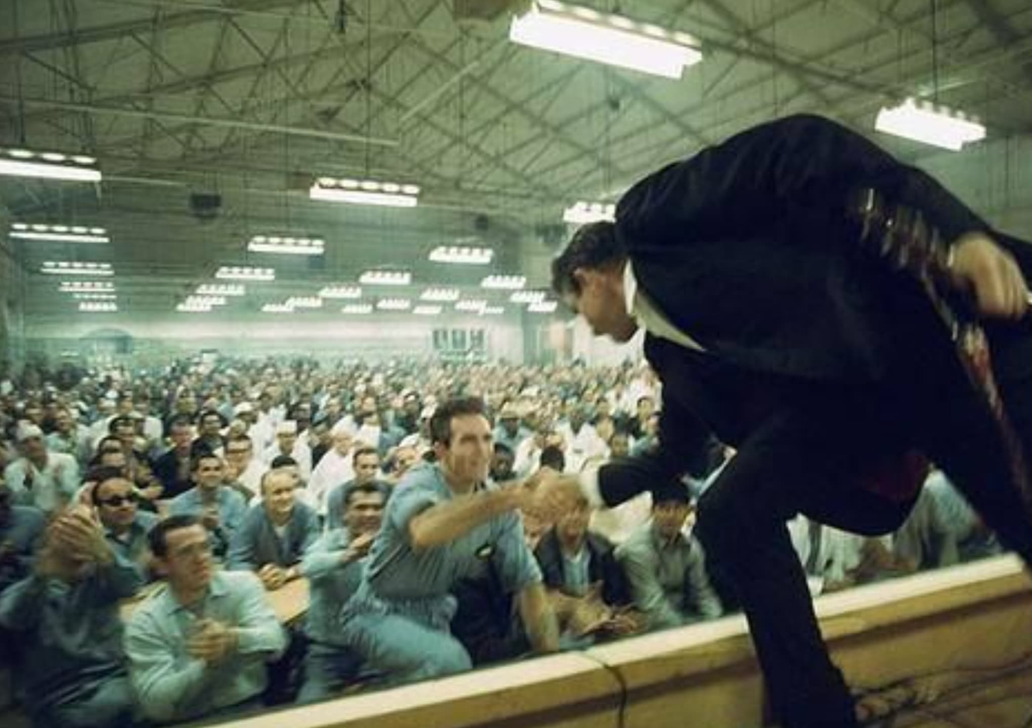 johnny cash shaking hands folsom prison - Gale S